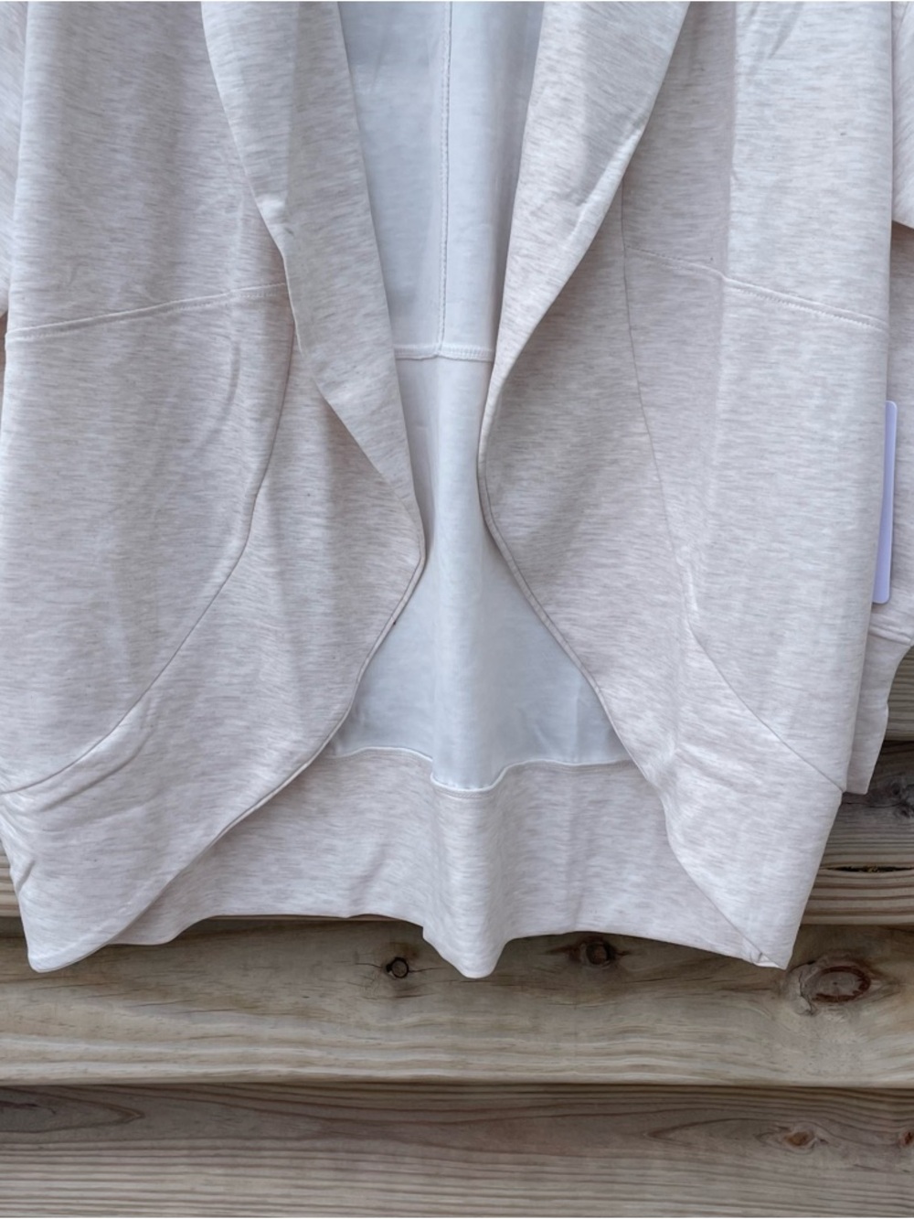 Yogalicious Heather Crystal Gray Scuba London Open Cardigan Women M & L NWT - Picture 16 of 16